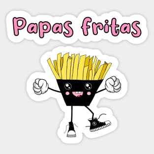 Papas Fritas - Comic Sticker